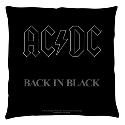 Acdc Back In Black Cover - Throw Pillows Throw Pillows ACDC   