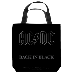 Acdc Back In Black Cover - Tote Bag Tote Bags ACDC   