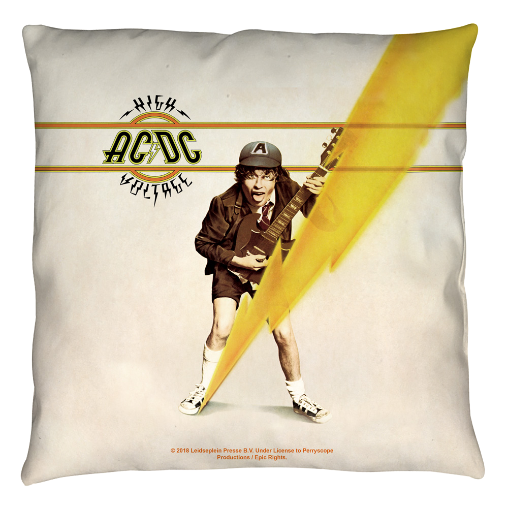Acdc High Voltage Cover - Throw Pillows Throw Pillows ACDC   