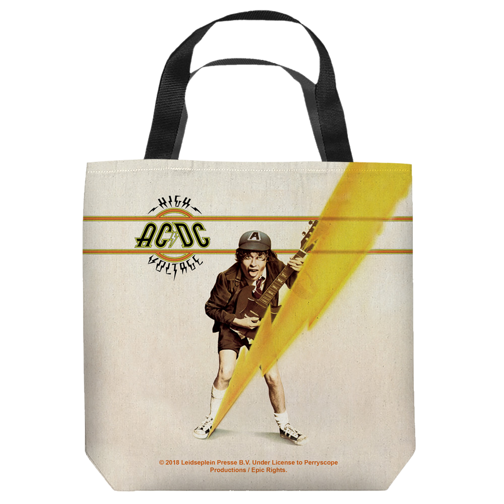 Acdc High Voltage Cover - Tote Bag Tote Bags ACDC   