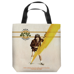 Acdc High Voltage Cover - Tote Bag Tote Bags ACDC   