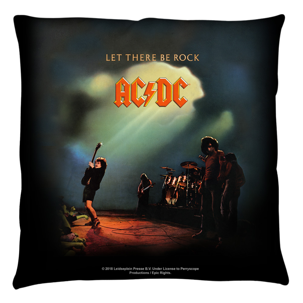 Acdc Let There Be Rock Cover - Throw Pillows Throw Pillows ACDC   