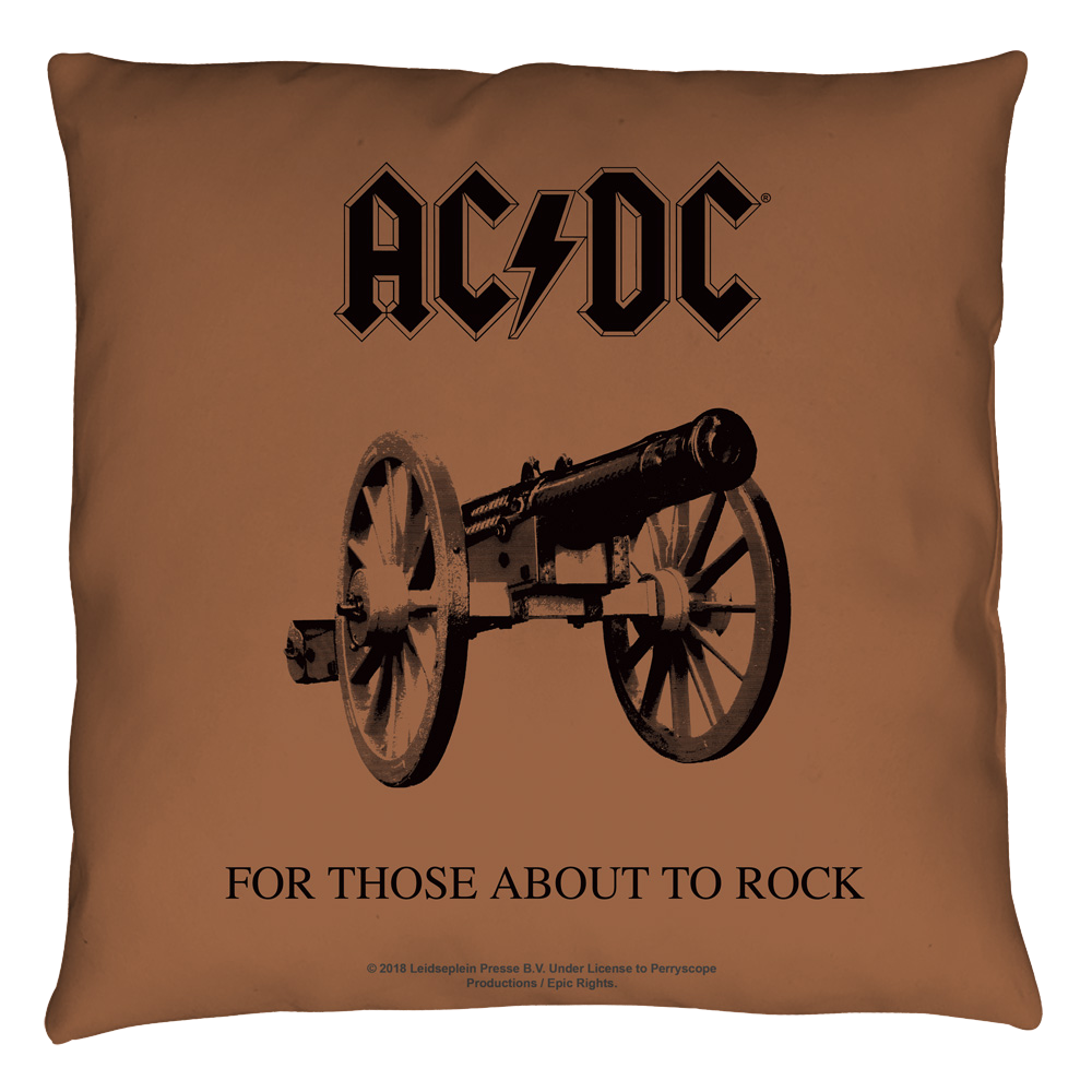 Acdc For Those About To Rock Cover - Throw Pillows Throw Pillows ACDC   