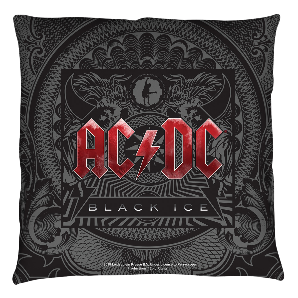 Acdc Black Ice Cover - Throw Pillows Throw Pillows ACDC   