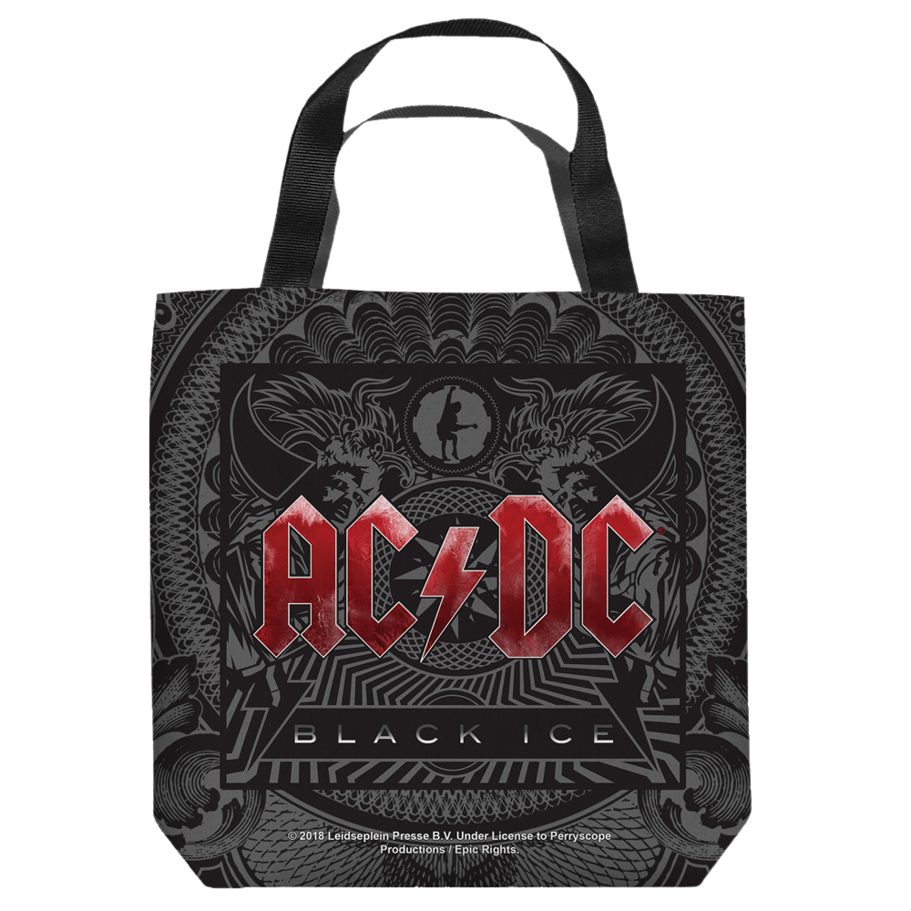 Acdc Black Ice Cover - Tote Bag Tote Bags ACDC   