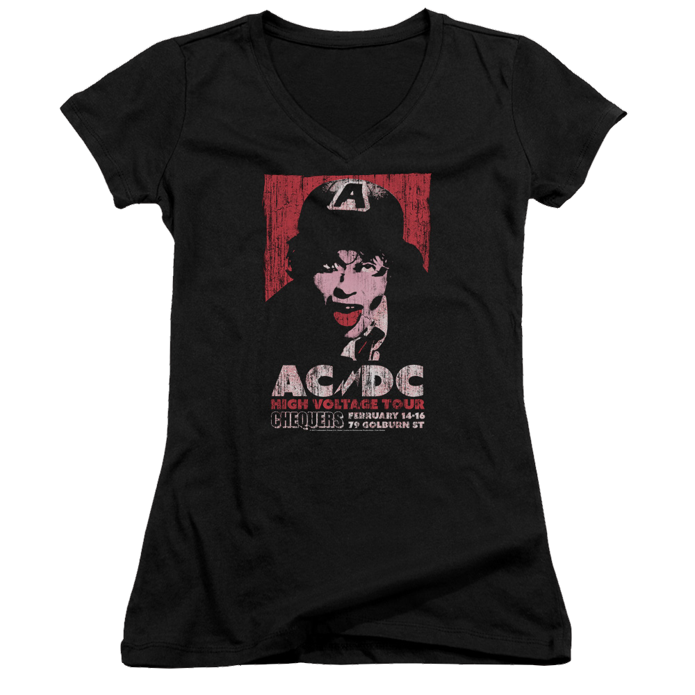 AC/DC High Voltage Live 1975 - Juniors V-Neck T-Shirt Juniors V-Neck T-Shirt ACDC   