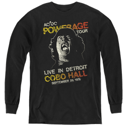 Acdc Powerage Tour - Youth Long Sleeve T-Shirt Youth Long Sleeve T-Shirt ACDC   
