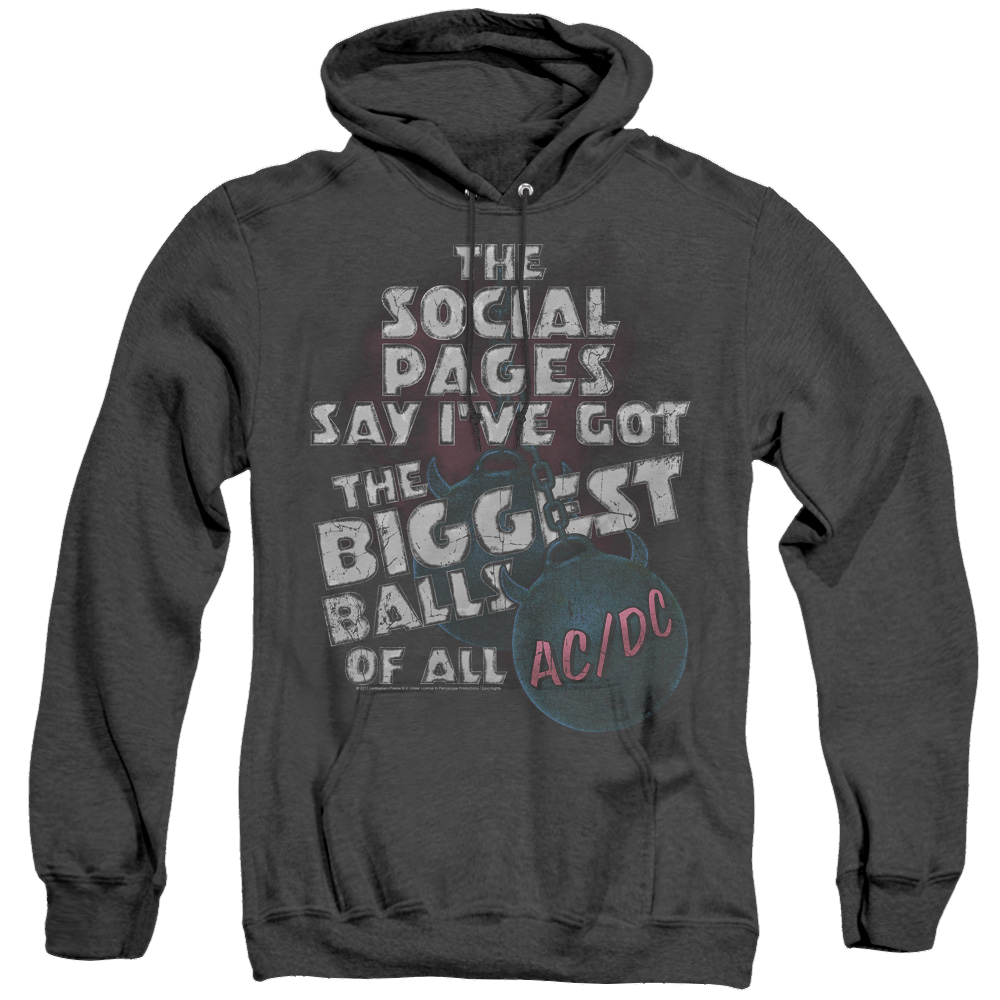 Acdc Big Balls - Heather Pullover Hoodie Heather Pullover Hoodie ACDC   
