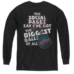 Acdc Big Balls - Youth Long Sleeve T-Shirt Youth Long Sleeve T-Shirt ACDC   