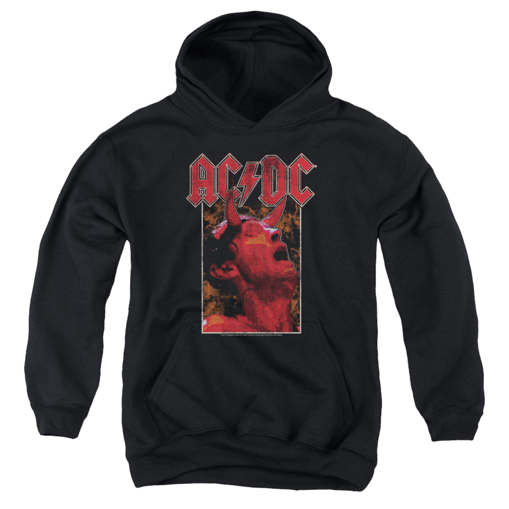 AC/DC Horns - Youth Hoodie (Ages 8-12) Youth Hoodie (Ages 8-12) ACDC   
