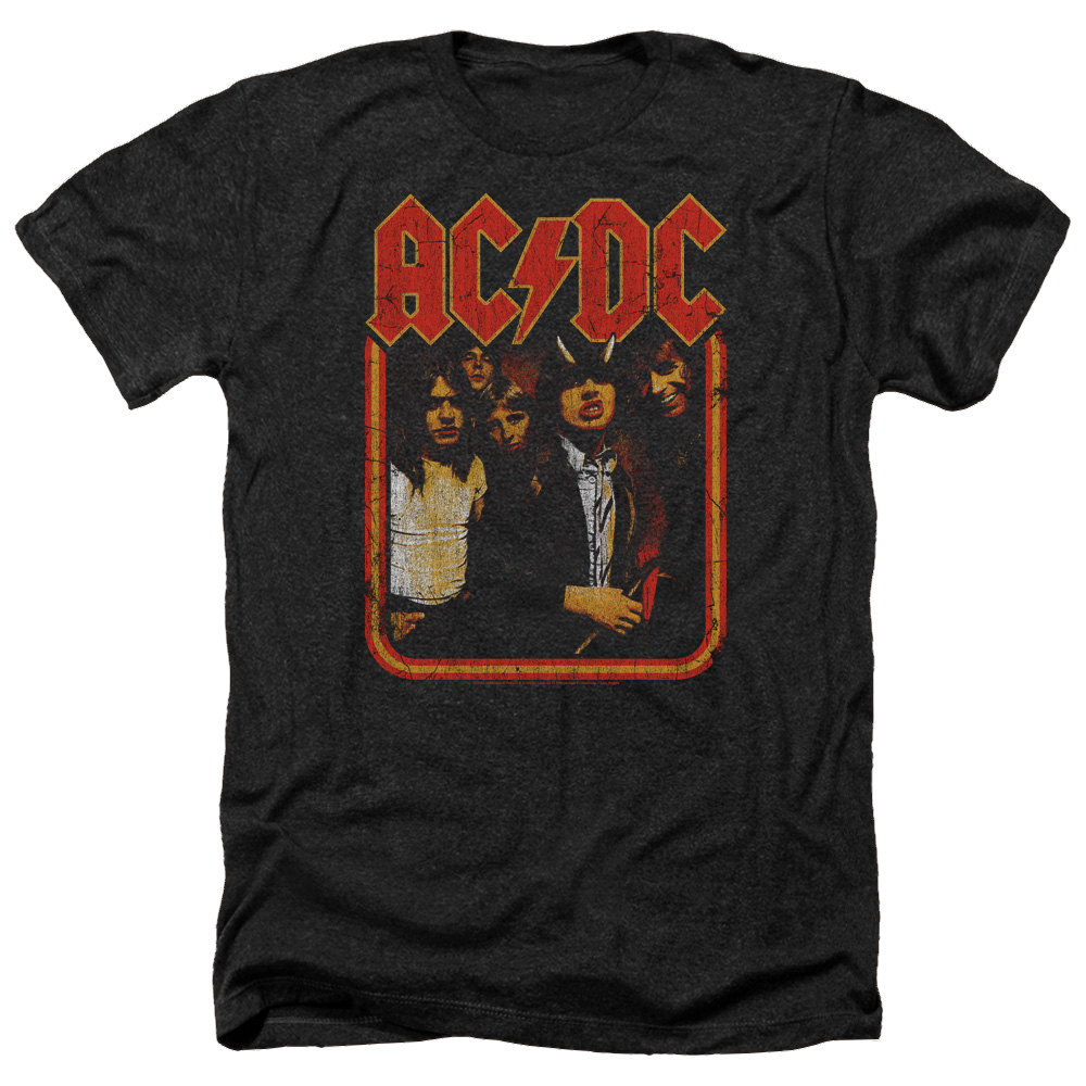 AC/DC Group Distressed - Men's Heather T-Shirt Men's Heather T-Shirt ACDC   