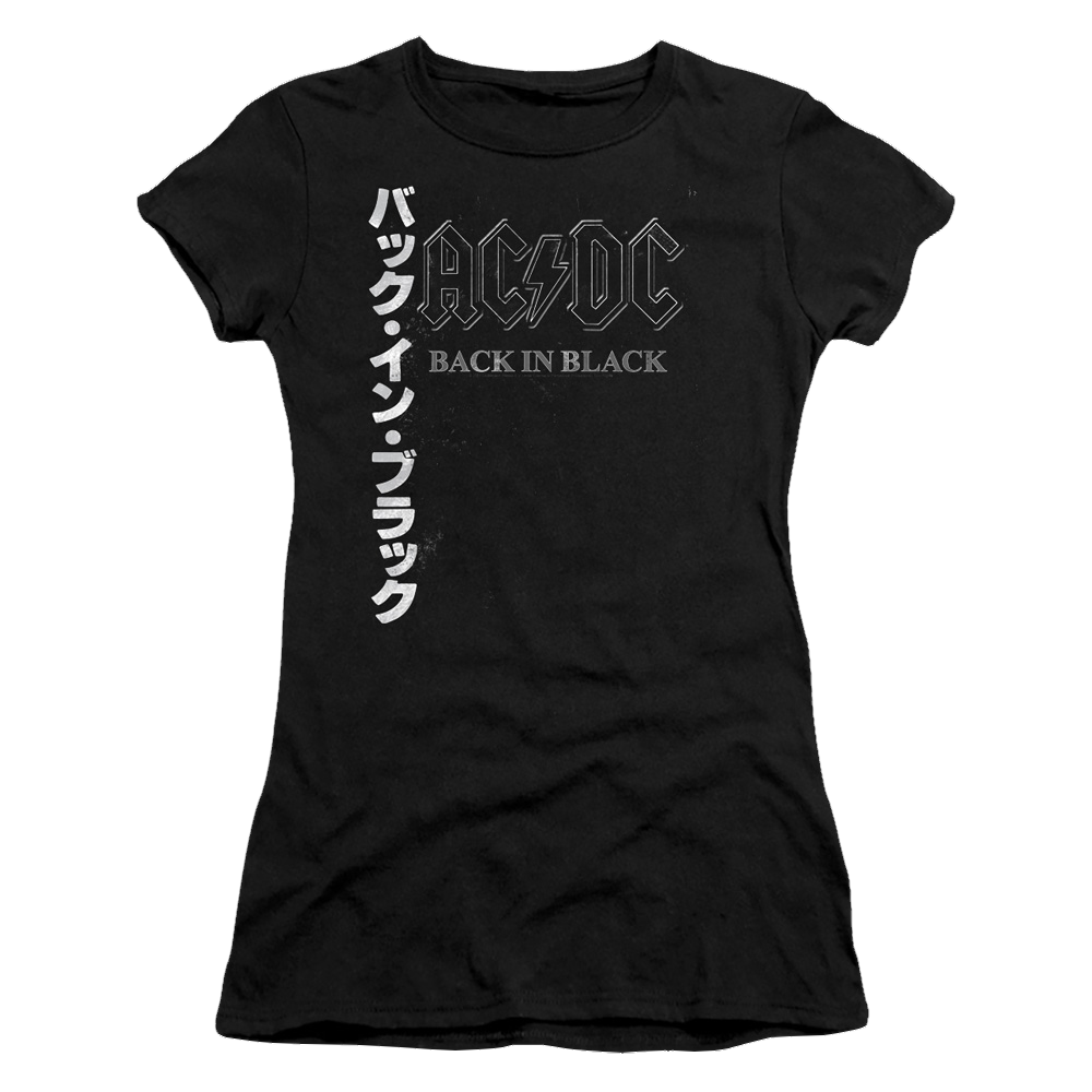 AC/DC Back In The Day Kanji - Juniors T-Shirt Juniors T-Shirt ACDC   