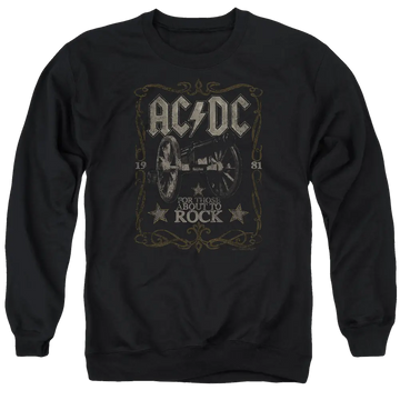 AC/DC Rock Label - Men's Crewneck Sweatshirt ACDC