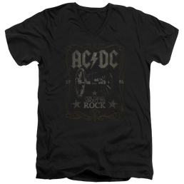 AC/DC Rock Label - Men's V-Neck T-Shirt Men's V-Neck T-Shirt ACDC   