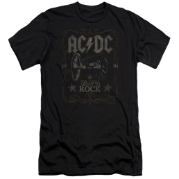 AC/DC Rock Label - Men's Premium Slim Fit T-Shirt Men's Premium Slim Fit T-Shirt ACDC   