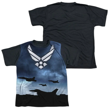 Air Force Take Off - Youth Black Back T-Shirt (Ages 8-12) U.S. Air Force