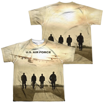 Air Force Long Walk - Youth All-Over Print T-Shirt (Ages 8-12) U.S. Air Force