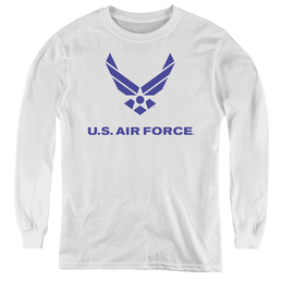 U.S. Air Force Distressed Logo - Youth Long Sleeve T-Shirt Youth Long Sleeve T-Shirt U.S. Air Force   