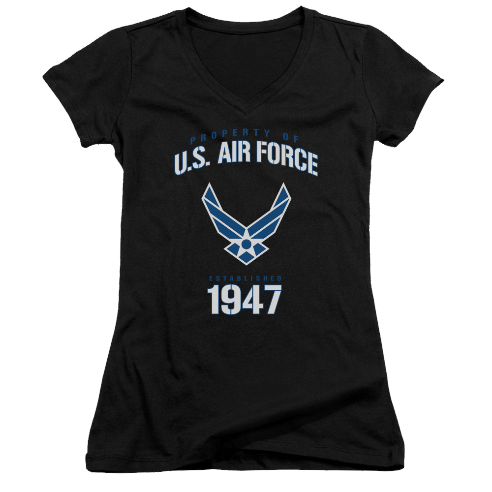 Air Force Property Of - Juniors V-Neck T-Shirt Juniors V-Neck T-Shirt U.S. Air Force   