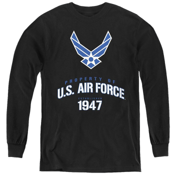 U.S. Air Force Property Of - Youth Long Sleeve T-Shirt Youth Long Sleeve T-Shirt U.S. Air Force   