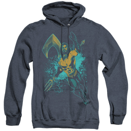 Aquaman Movie Make A Splash - Heather Pullover Hoodie Heather Pullover Hoodie Aquaman   