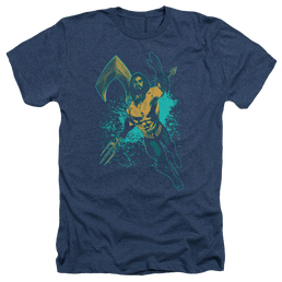 Aquaman Movie Make A Splash - Men's Heather T-Shirt Men's Heather T-Shirt Aquaman   