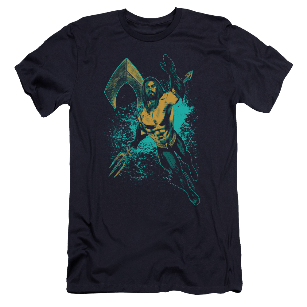 Aquaman Movie Make A Splash - Men's Premium Slim Fit T-Shirt Men's Premium Slim Fit T-Shirt Aquaman   