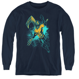 Aquaman Movie Make A Splash - Youth Long Sleeve T-Shirt Youth Long Sleeve T-Shirt Aquaman   
