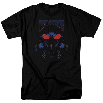 Black men's regular fit t-shirt with Aquaman Movie Black Manta graphic