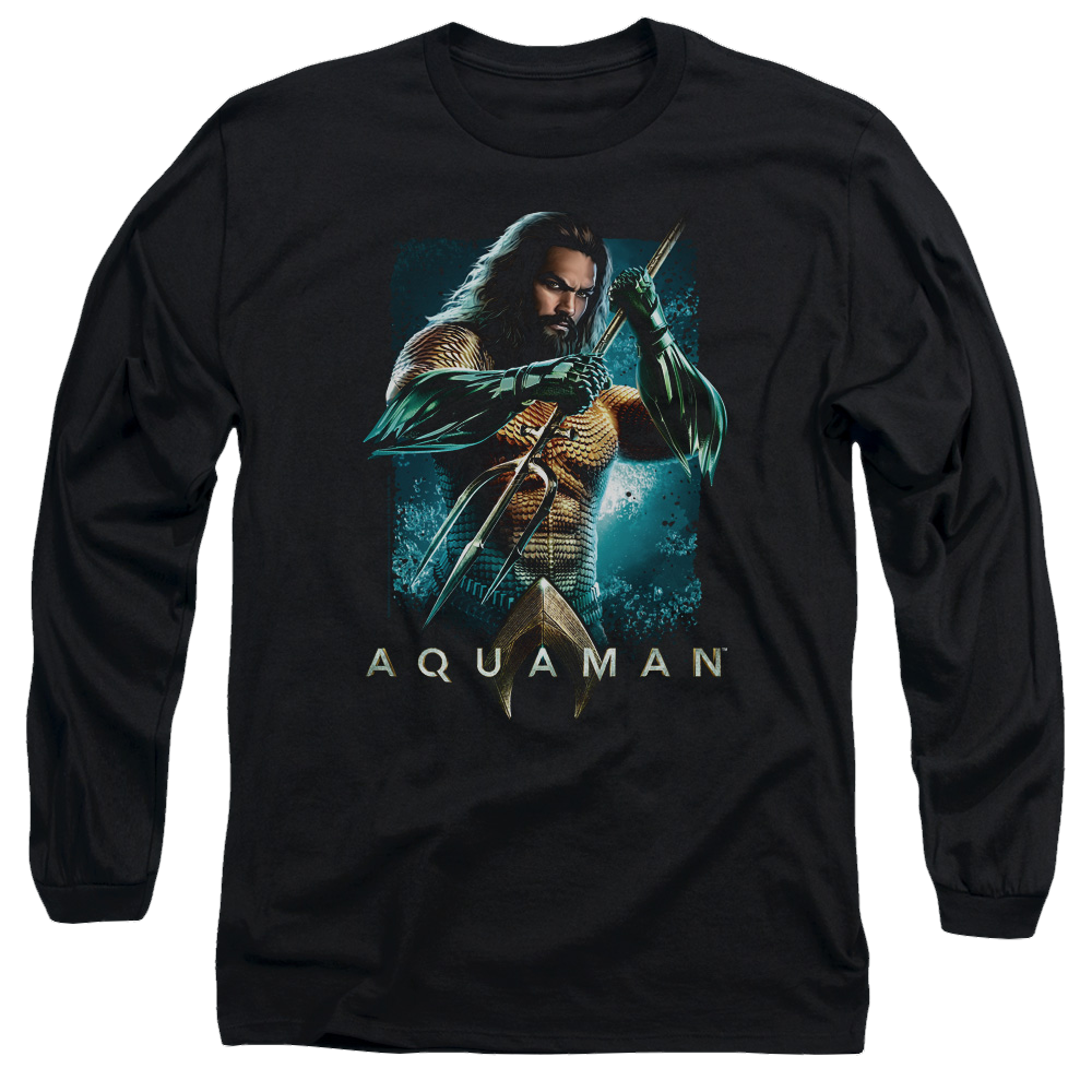 Aquaman Movie Trident - Men's Long Sleeve T-Shirt Men's Long Sleeve T-Shirt Aquaman   
