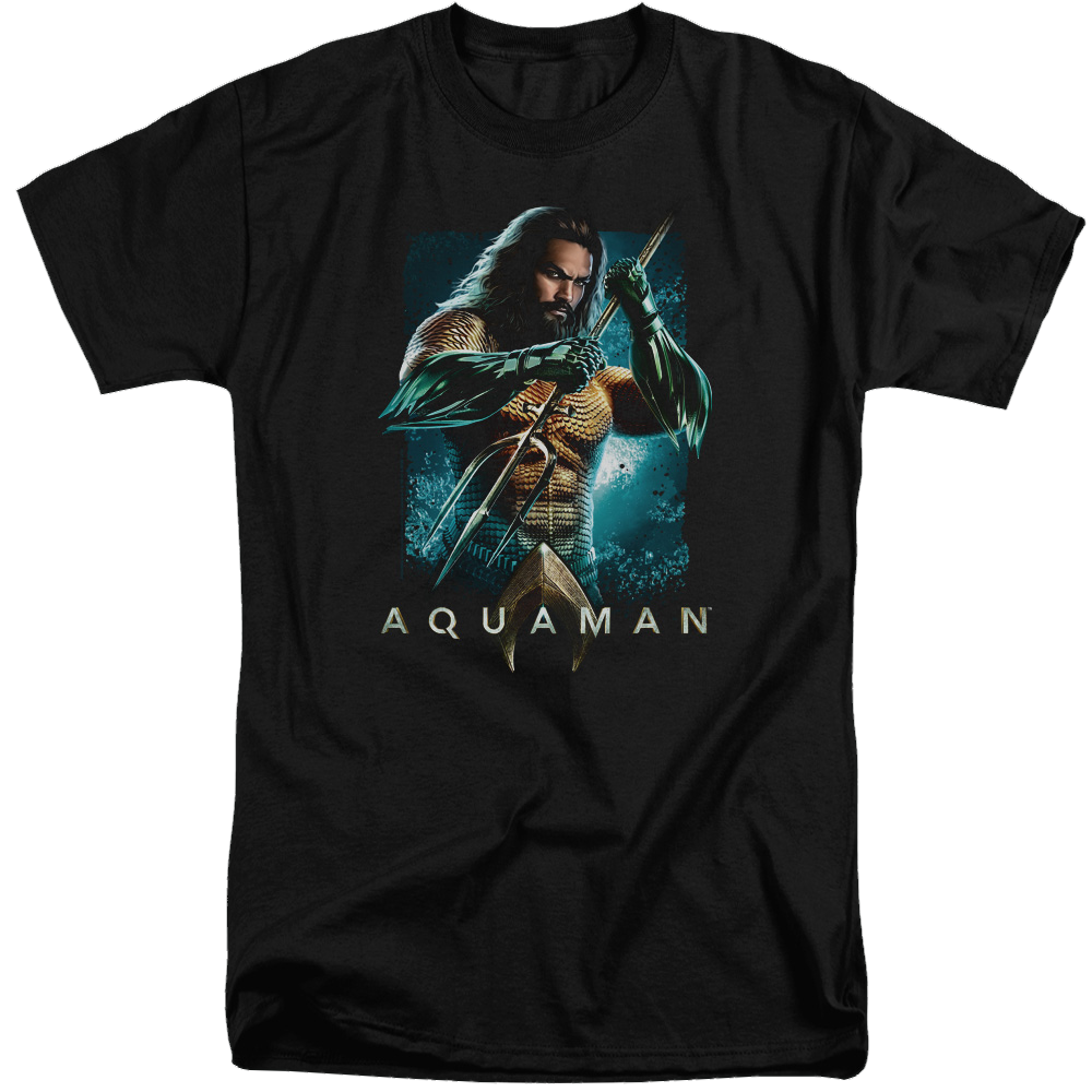 Aquaman Movie Trident - Men's Tall Fit T-Shirt Men's Tall Fit T-Shirt Aquaman   