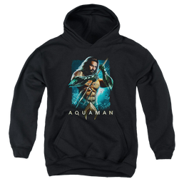 Aquaman Movie Trident - Youth Hoodie Youth Hoodie (Ages 8-12) Aquaman   