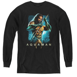 Aquaman Movie Trident - Youth Long Sleeve T-Shirt Youth Long Sleeve T-Shirt Aquaman   