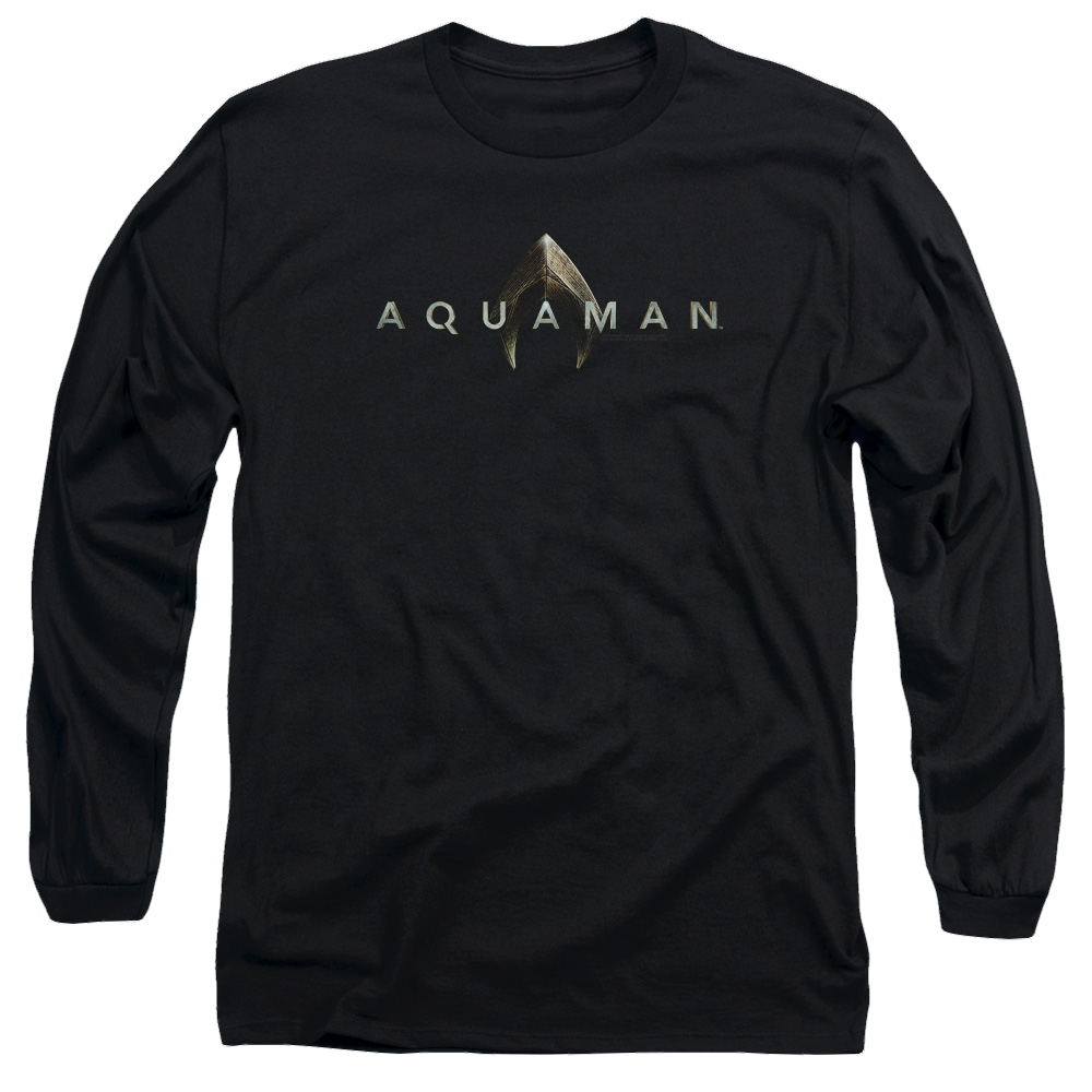 Aquaman Movie Logo - Men's Long Sleeve T-Shirt Men's Long Sleeve T-Shirt Aquaman   