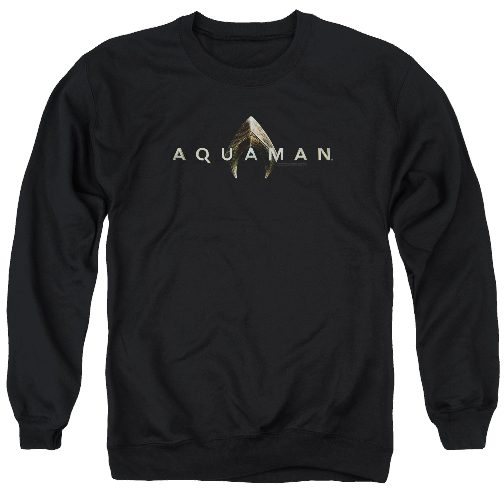 Aquaman Movie Logo - Men's Crewneck Sweatshirt Men's Crewneck Sweatshirt Aquaman   