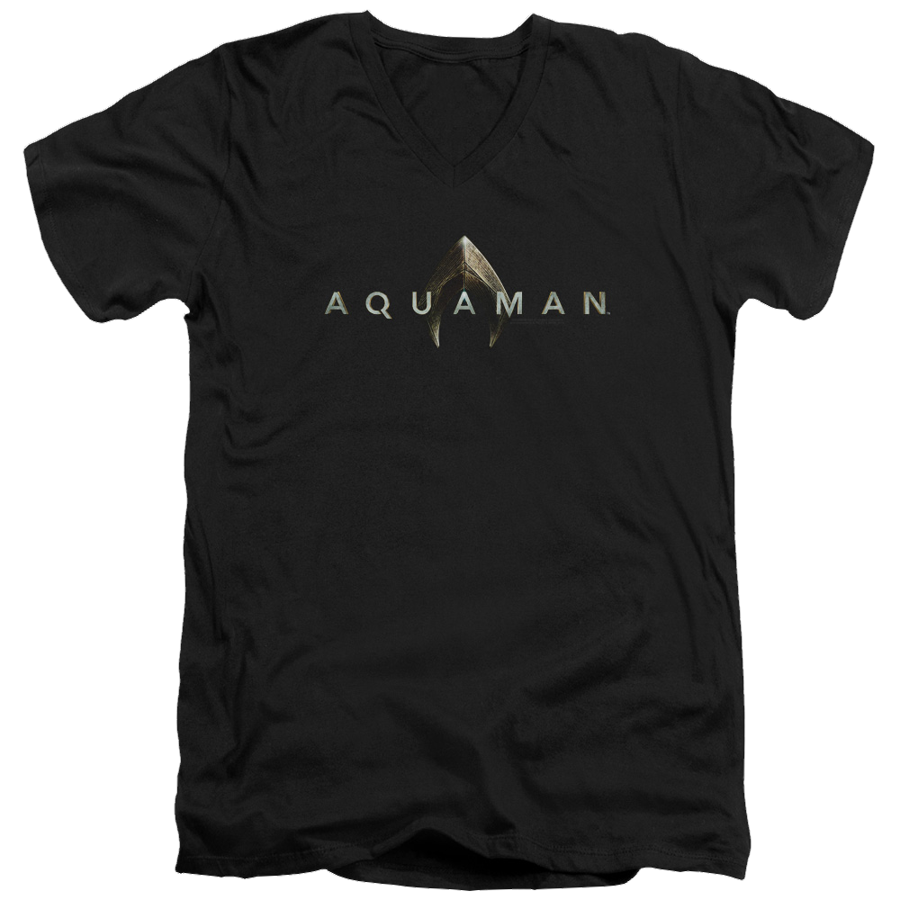 Aquaman Movie Logo - Men's V-Neck T-Shirt Men's V-Neck T-Shirt Aquaman   