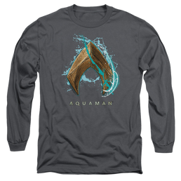 Aquaman Movie Water Shield - Men's Long Sleeve T-Shirt Men's Long Sleeve T-Shirt Aquaman   