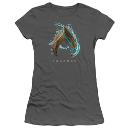 Aquaman Movie Water Shield - Juniors T-Shirt Juniors T-Shirt Aquaman   