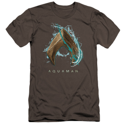 Aquaman Movie Water Shield - Men's Premium Slim Fit T-Shirt Men's Premium Slim Fit T-Shirt Aquaman   