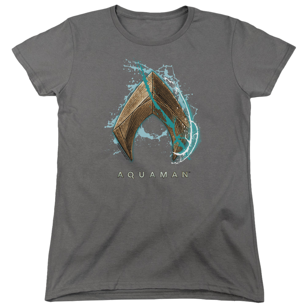 Aquaman Movie Water Shield - Women's T-Shirt Women's T-Shirt Aquaman   