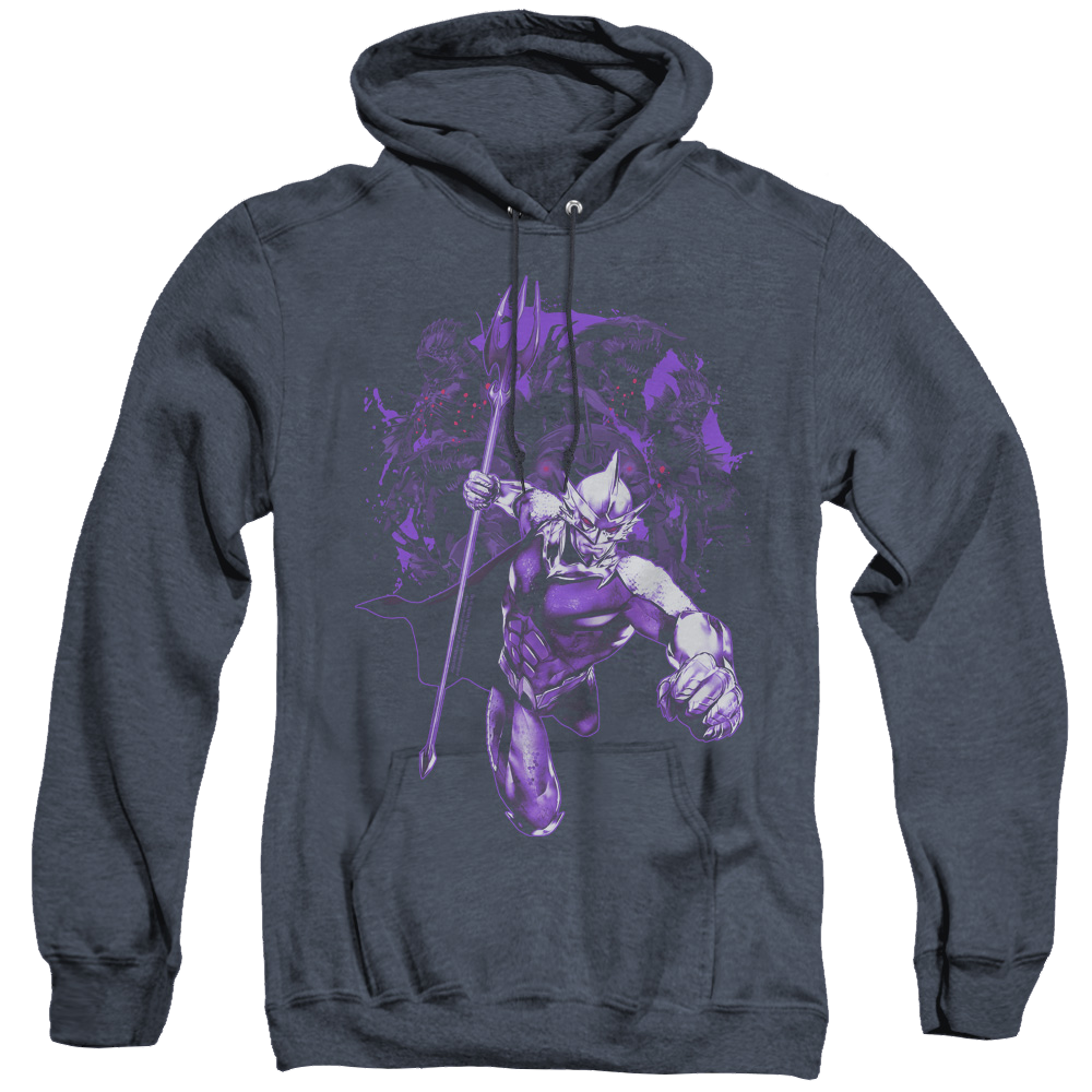 Aquaman Movie Evil Doers - Heather Pullover Hoodie Heather Pullover Hoodie Aquaman   
