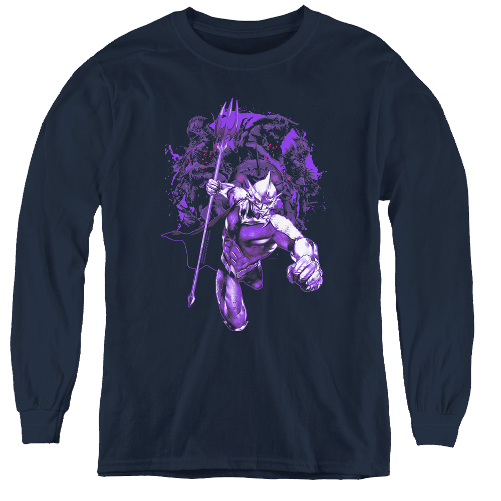 Aquaman Movie Evil Doers - Youth Long Sleeve T-Shirt Youth Long Sleeve T-Shirt Aquaman   