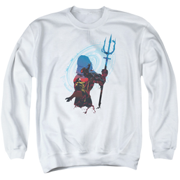 Aquaman Movie Silhouette - Men's Crewneck Sweatshirt Men's Crewneck Sweatshirt Aquaman   