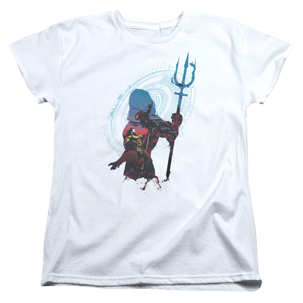 Aquaman Movie Silhouette - Women's T-Shirt Women's T-Shirt Aquaman   
