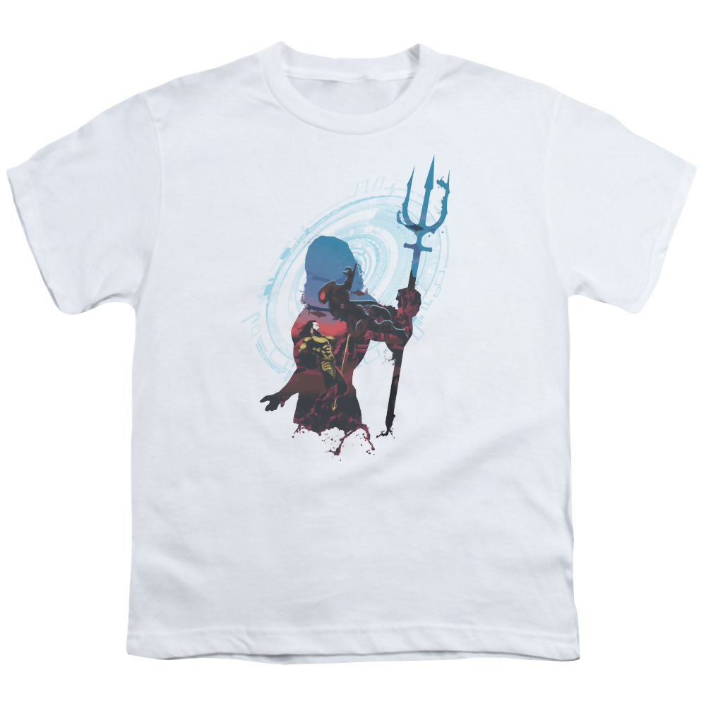 Aquaman Movie Silhouette - Youth T-Shirt Youth T-Shirt (Ages 8-12) Aquaman   