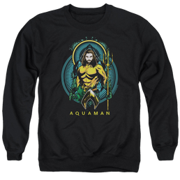 Aquaman Movie Aqua Nouveau - Men's Crewneck Sweatshirt Men's Crewneck Sweatshirt Aquaman   