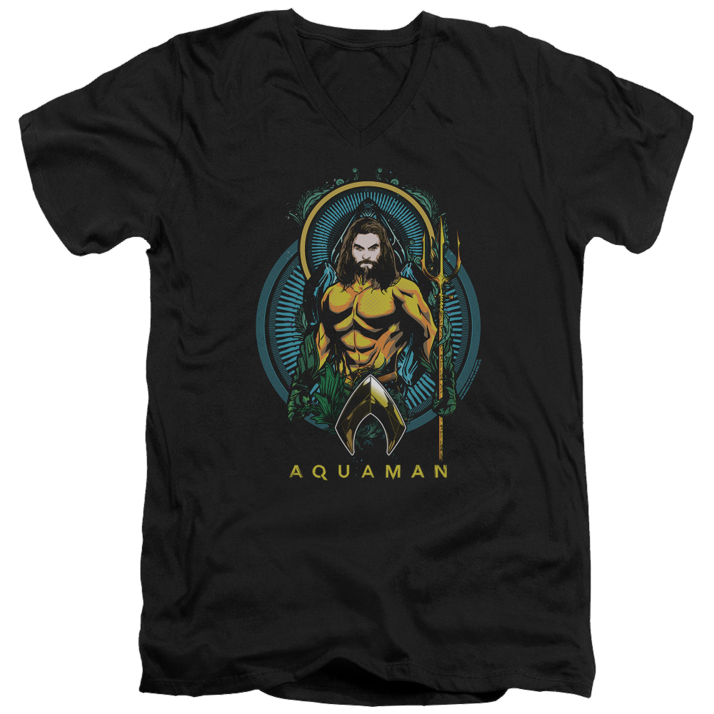 Aquaman Movie Aqua Nouveau - Men's V-Neck T-Shirt Men's V-Neck T-Shirt Aquaman   