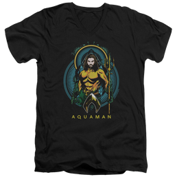 Aquaman Movie Aqua Nouveau - Men's V-Neck T-Shirt Men's V-Neck T-Shirt Aquaman   