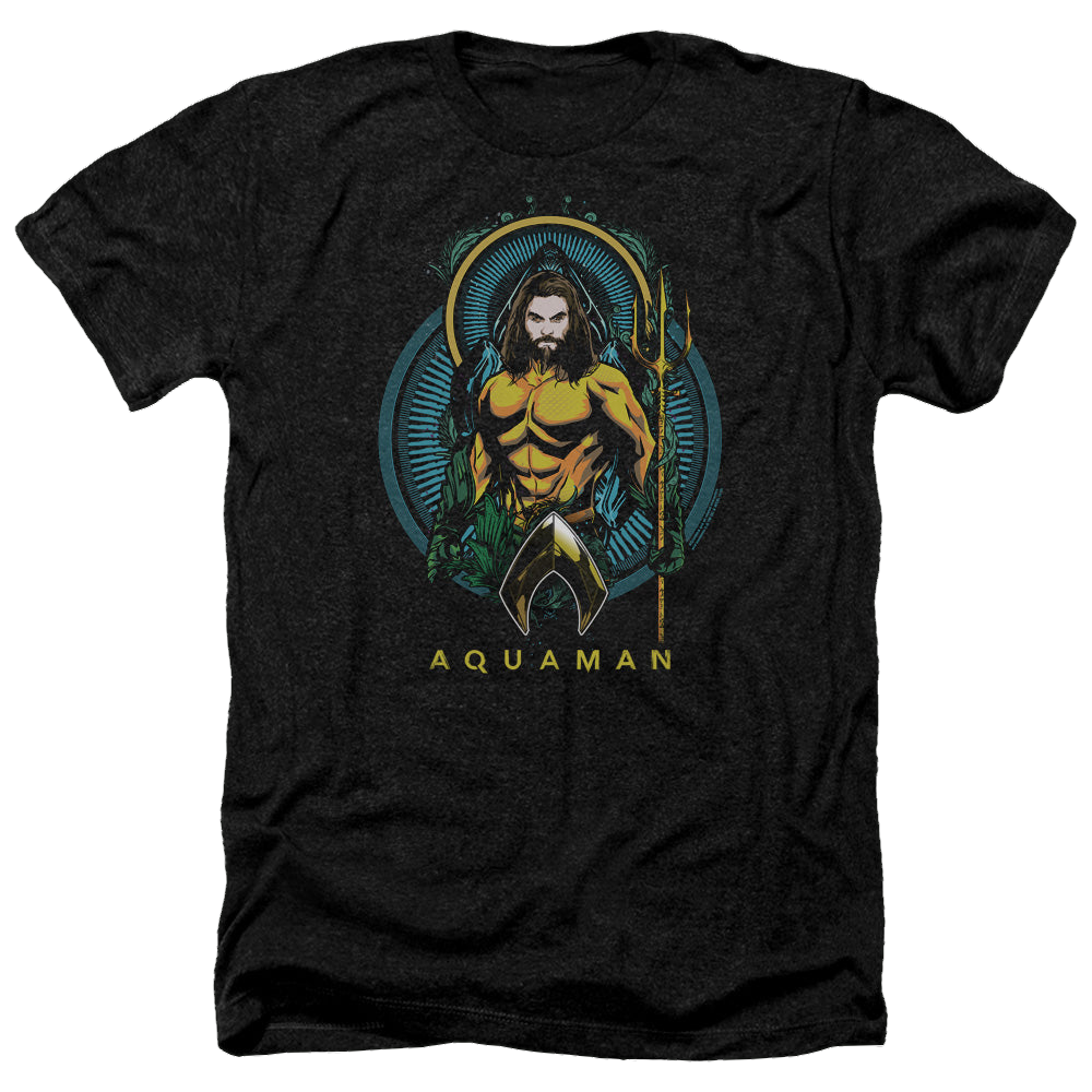 Aquaman Movie Aqua Nouveau - Men's Heather T-Shirt Men's Heather T-Shirt Aquaman   