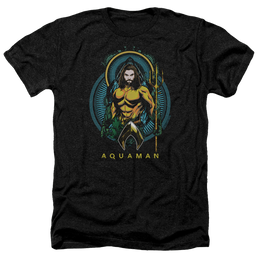 Aquaman Movie Aqua Nouveau - Men's Heather T-Shirt Men's Heather T-Shirt Aquaman   